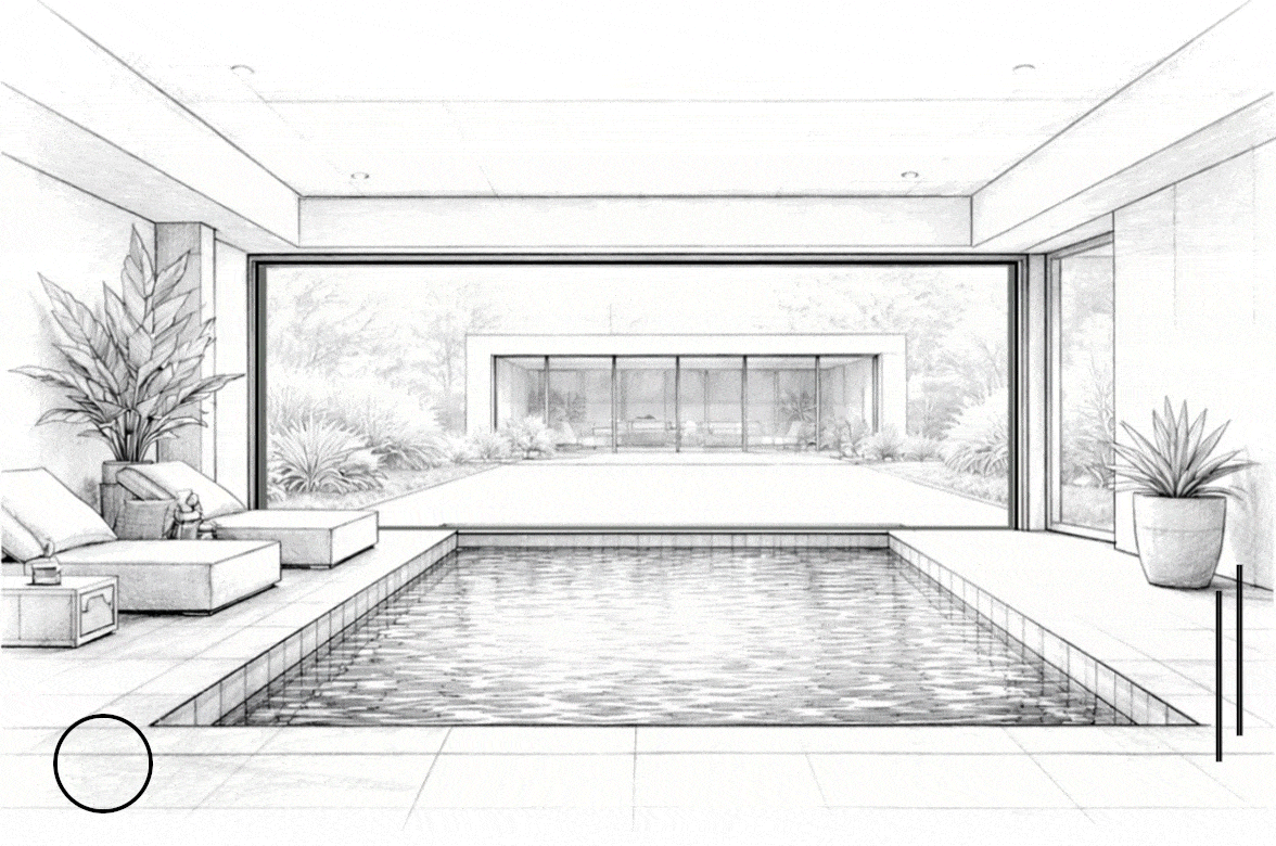 pool fenster